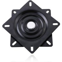 Quadratisches Drehtellerlager, 15 Cm, Drehbarer Sockel, Für Möbel, Sofa, Fernseher Und Barhocker, Schwarz - Sollbry