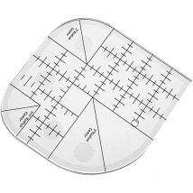 Sollbry - Règle d'angle incurvée pour courtepointe, patchwork de couture Modèles de couture à bords ronds, outils de patchwork pour fournitures de
