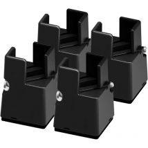 Rehausseurs de lit 50 mm, rehausseurs de meubles avec pince à vis réglable, rehausseurs de chaise pour tables de canapé-lit, adaptés aux pieds de