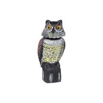 Sollbry - Répulsif à pigeons – Effaroucheur d'oiseaux en forme de hibou, répulsif à oiseaux épouvantail – repousse les pigeons, les corbeaux et plus