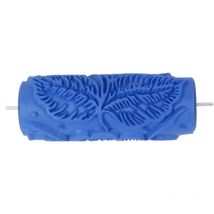 Rouleau de Peinture Caoutchouc Motif des fleurs Pour Décoration Mur Peintre diy - Bleu 15cm - Sollbry