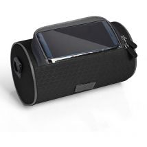 Sac de Guidon de Vélo Imperméable,Sacoche Cadre vélo Grande capacité Support Telephone Velo Etanche,avec Écran Tactile Transparent pour Le Cyclisme