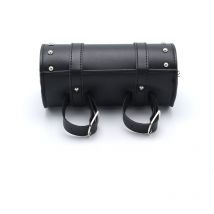 Sollbry - Sacoches Cavalières pour Motos,Sac à Outils en Cuir Moto,Universelle Sacoches Cavalières pour Moto,Cuir Noir Trousse Outils Moto,avec 2
