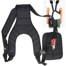 Sangle Double pour Débroussailleuse,Sangle d'épaule pour Débroussailleuse,Bandoulière Réglables Universal pour Tondeuse,Gardenning Machine De Jardin