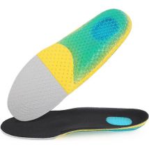 Semelles intérieures orthopédiques souples en mousse de silicone pour course à pied, coussin de soutien de la voûte plantaire, insert de sport,