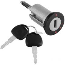 Serrure d'allumage de , baril de serrure d'allumage de voiture avec 2 clés - Sollbry