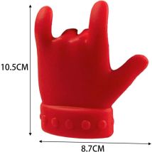Set mit 1 auslaufsicherem Silikon-Topfdeckelheber, Küchenlöffelhalter, spritzwassergeschütztem, hitzebeständigem Deckelhalter, Stopper für