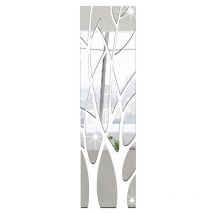 Stickers Muraux Miroirs Tronc d'arbre 3D Miroir Stickers Muraux Miroir Branches Autocollants Adhesif Miroirs Décoration de La Maison pour Couloir,