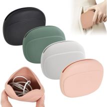 Stück Mini-Tasche, Silikon-Kopfhörerhülle, kleine Aufbewahrungshülle, Kabel- und Ladegerät-Aufbewahrung, Silikon-Aufbewahrungstasche, schützende