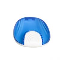 Stück Press-Retainer-Etui, tragbare Prothesenbox, Prothesenhalter, leicht zu tragen, geeignet für Zahnprothesen, kieferorthopädische Geräte (blau)