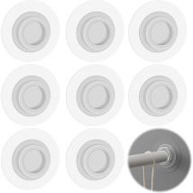 Supports Tringle Rideau Douche Muraux - Rideaux Auto-AdhéSifs Montage Mural Pas PerçAge Tringles Placard Avec AdhéSif Pour Salle Bain Cuisine HôTel
