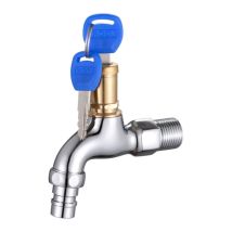 Sollbry - Système de verrouillage de robinet extérieur – Robinet 1/2', en acier inoxydable, robinet réglable pour raccordement de tuyau, empêche