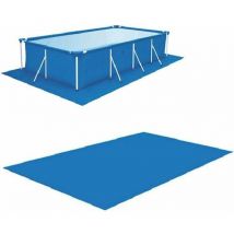 Tapis de piscine rectangulaire, tapis de sol de piscine carré, tapis de sol de piscine rectangulaire, couverture de sol pliable pour piscine à cadre,