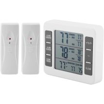 Sollbry Thermomètre pour réfrigérateur Affichage numérique sans fil Congélateur Moniteur de température Thermomètre pour réfrigérateur avec capteur 2