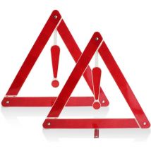 Triangles de Signalisation pour Auto 2PCS Triangle Plaque d'Avertissement Réfléchissant et Boîte de Rangement pour Véhicules à Moteur Triangle de