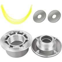 Sollbry - Universal Aluminum Brush Cutter Head - Aluminum Line Head - Double Line Line Head - Nylon Line - For Garden Brush Cutter