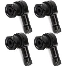 Sollbry Valve d'Angle de Moto 4Pcs Valve d'Angle en Aluminium Valve de Pneu à 90 Degrés Adaptateur Adaptateur d'Extension de Valve Valve Pneu Voiture