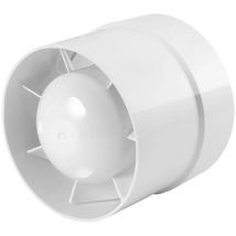 Sollbry Ventilateur de conduit Extracteur D'air Rond For Fenêtre, Salle De Bains, Toilettes, Cuisine, Booster, (Dia.100mm)