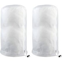 Voile D'hivernage,2 Pièces Voile Hivernage Plante Exterieur,Housse Hivernage Plante Exterieur avec Cordon de Serrage à Glissière,Housse