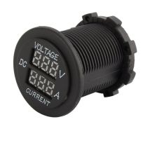 Sollbry - Voltmetre Amperemetre Numerique - Haute précision Voiture Moto dc 12-24V Double led Voltmètre numérique Ampèremètre Amp Voltmètre Guage