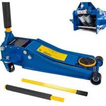 Cric Sollevatore idraulico professionale 4t ruote bidirezionali a cuscinetto