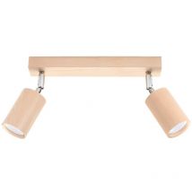 Sollux - Plafonnier Berg bois 2xGU10