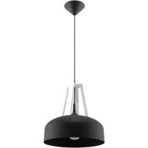 Suspension Casco acier, bois 1xE27 Sollux