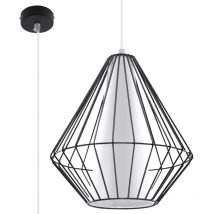 Suspension Demi Acier, pvc 1xE27 Sollux
