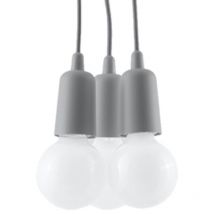 Suspension Diego pvc 3xE27 Sollux