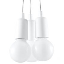 Suspension Diego pvc 3xE27 Sollux