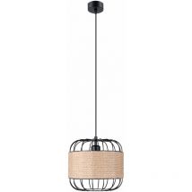 Sollux - SL.1252 fost Lámpara Colgante E27 Negro - ref: SL.1252