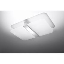Sollux Lighting Azalia Plafoniera decorativa a filo, bianca, cromata, 2x G9
