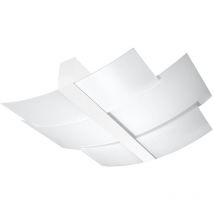 Ledbox - Plafonnier Celia acier, verre 3xE27 Sollux