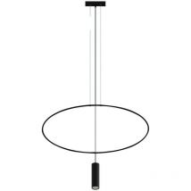 Sollux Lighting Holar Plafoniera moderna a sospensione, nera, 1x GU10