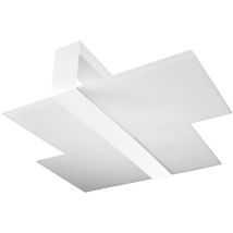 Sollux Lighting Massimo Plafoniera decorativa a filo, bianca, 2x E27