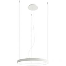 Sollux - Lighting Rio Plafoniera a sospensione ad anello led integrata, bianca, 4000K, 3870lm