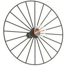 Sollux Lighting Sirkel Lampada da parete, nera, 30 cm, 1x E27