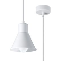 Sollux Lighting Taleja Plafoniera A Sospensione A Cupola, Bianca, 1x E27