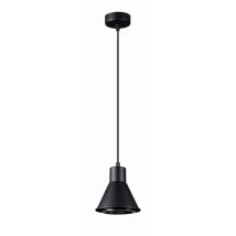 Sollux Lighting Taleja Plafoniera A Sospensione A Cupola, Nera, 1x Es111