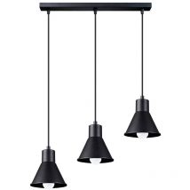 Suspension Taleja acier 3xE27 Sollux