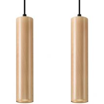 Suspension Lino bois 2xGU10 Sollux