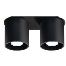 Ledkia - orbis 2 black ceiling light