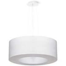 Lustre Saturno tissu, pvc, acier 5xE27 Sollux