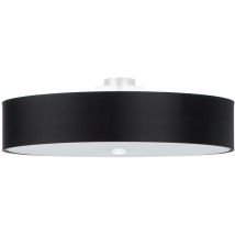 Sollux SKALA Plafonnier Cylindrique Noir 60cm E27