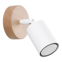Applique Verdo acier / bois 1xGU10 Sollux