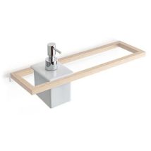 Dosasapone Bamboo in Porcellana – mm 107x76x170 – Accessorio Bagno Elegante – SAMO
