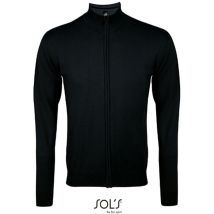 Sol ́s Herren Strickjacke mit Reißverschluss L413 (00548) Gr. s schwarz