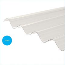 Radmat Building Products - Solstice Corrugated Polycarbonate Sheet Clear 3000mm x 950mm x 1mm