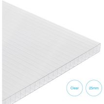 Multiwall Polycarbonate Sheet Clear 1500mm x 1050mm x 25mm - Solstice