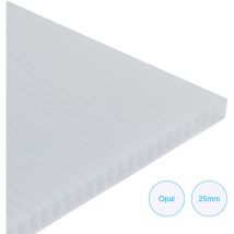 Multiwall Polycarbonate Sheet Opal 1000mm x 1200mm x 25mm - Solstice